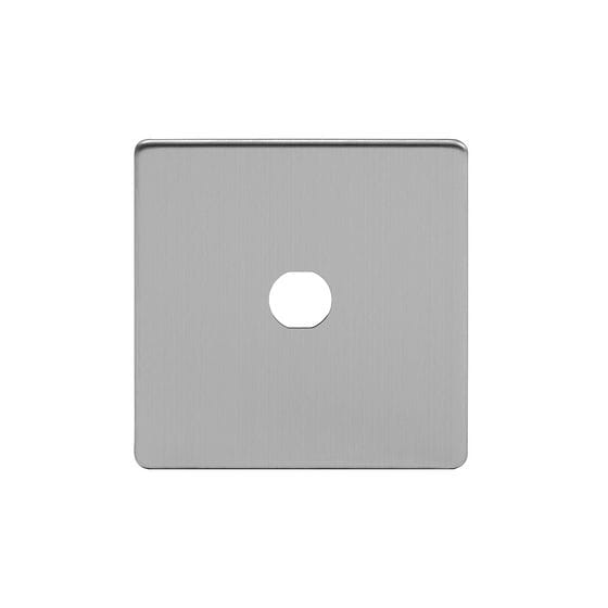 Soho Lighting Brushed Chrome 1 Gang CM Circular Module Grid Switch Plate