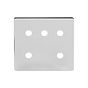 Soho Lighting Polished Chrome 5 Gang CM Circular Module Grid Switch Plate