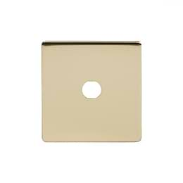 Soho Lighting Brushed Brass 1 Gang Toggle Plates  Screwless