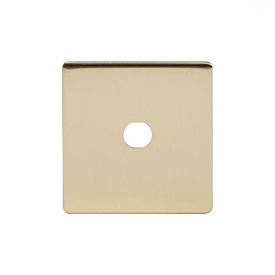 Soho Lighting Brushed Brass 1 Gang Toggle Plates  Screwless