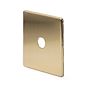 Soho Lighting Brushed Brass 1 Gang LT3 Toggle Plate ONLY