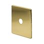 Soho Lighting Brushed Brass 1 Gang LT3 Toggle Plate ONLY