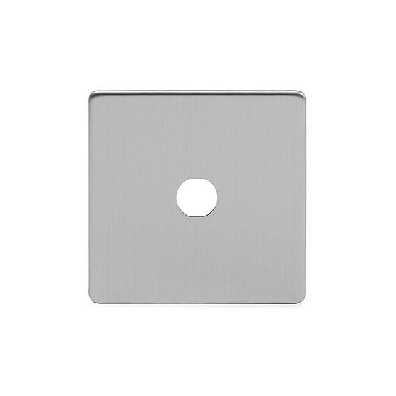 Soho Lighting Brushed Chrome 1 Gang Toggle Plates Screwless