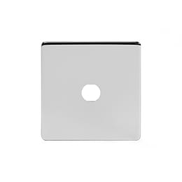 Soho Lighting Polished Chrome 1 Gang Toggle Plate Screwless