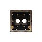 Soho Lighting Antique Brass 2 Gang LT3 Toggle Plate ONLY