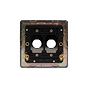 Soho Lighting Black Nickel 2 Gang LT3 Toggle Plate ONLY