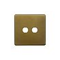 Soho Lighting Old Brass 2 Gang LT3 Toggle Plate ONLY