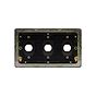 Soho Lighting Black Nickel 3 Gang LT3 Toggle Plate ONLY