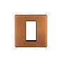 Soho Lighting Antique Copper 1 x25mm EM-Euro Module Faceplate