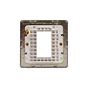 Soho Lighting Brushed Chrome White Insert 1 x25mm EM-Euro Module Faceplate