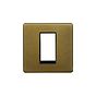 Soho Lighting Old Brass 1 x25mm EM-Euro Module Faceplate