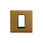 Antique Gold 1 Gang Euro Module Faceplate
