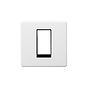 Soho Lighting Primed Paintable 1 x25mm EM-Euro Module Faceplate with Black Insert