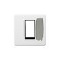 Soho Lighting Primed Paintable 1 x25mm EM-Euro Module Faceplate with Black Insert