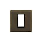 Soho Lighting Vintage Brass 1 x25mm EM-Euro Module Faceplate