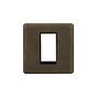 Soho Lighting Vintage Brass 1 x25mm EM-Euro Module Faceplate