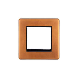 Antique Copper 1 Gang Euro Module Faceplate