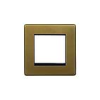 Soho Lighting Old Brass 2 x25mm EM-Euro Module Faceplate