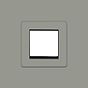 Soho Lighting Primed Paintable 2 x25mm EM-Euro Module Faceplate with Black Insert