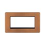 Soho Lighting Antique Copper 4 x25mm EM-Euro Module Faceplate