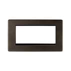 Soho Lighting Vintage Brass 4 x25mm EM-Euro Module Faceplate