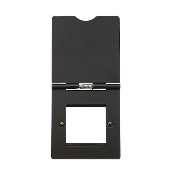 Soho Lighting Matt Black 2 x25mm EM-Euro Module Floor Plate