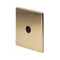 Soho Lighting Brushed Brass 20A Flex Outlet Black Insert Screwless