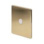 Soho Lighting Brushed Brass 20A Flex Outlet Wht Ins Screwless