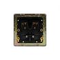 Soho Lighting Brushed Chrome 20A Flex Outlet Blk Ins Screwless