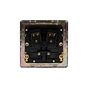 Soho Lighting Polished Chrome 20A Flex Outlet Blk Ins Screwless