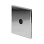 Soho Lighting Polished Chrome 20A Flex Outlet Blk Ins Screwless