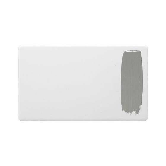Soho Lighting Primed Paintable 2 Gang Blanking Plate