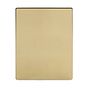 Brushed Brass 9 Gang Blanking Plate
