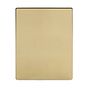 Soho Lighting Brushed Brass 9 Gang Extra Large Blanking Plate