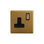 Antique Gold 13A 1 Gang Socket
