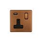 Antique Copper 1 Gang USB Socket
