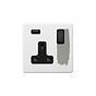 Paintable 1 gang USB Socket