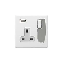 Paintable USB Socket