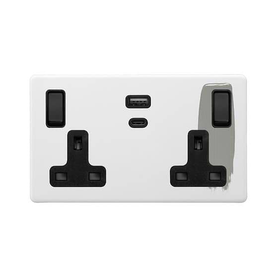 Paintable USB-C Socket