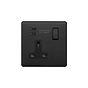Matt Black 1 Gang USB C Socket
