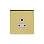 Soho Lighting Brushed Brass 5 Amp Socket Wht Ins
