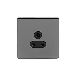 Soho Lighting Black Nickel 5 Amp Unswitched Socket Blk Ins Screwless