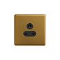 Antique Gold Bulkhead 5Amp Socke
