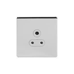 Soho Lighting Polished Chrome 5 Amp Unswitched Socket Wht Ins Screwless