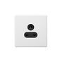 Soho Lighting Primed Paintable 5 Amp Socket with Black Insert