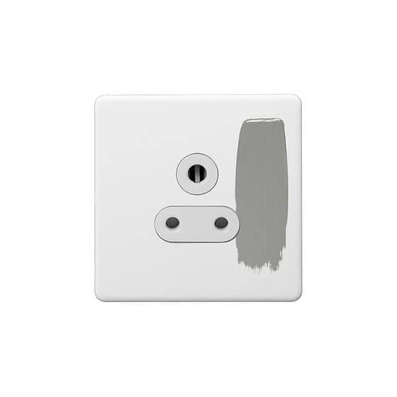 Soho Lighting Primed Paintable 5 Amp Socket with White Insert