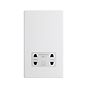 Soho Lighting Primed Paintable Shaver Socket Dual Voltage 115/230v with White Insert