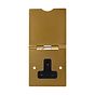 Soho Lighting Antique Gold 13A 1 Gang Floor Socket 