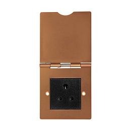 Soho Lighting Antique Copper 1 Gang 5 Amp Floor Socket