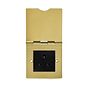 Soho Lighting Brushed Brass 5 Amp Floor Socket 1 Gang Blk Ins